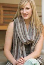 Sideways Folded Scarf  Pattern