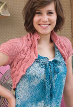 Ring of Cables Oval Shrug Pattern