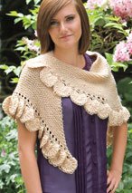 Serpentine Reversible Shawlette Pattern