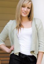 Qina Three-Quarter Sleeve wrap Cardigan Pattern