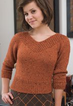 Vintage Sweater Girl Cropped Sweater Pattern