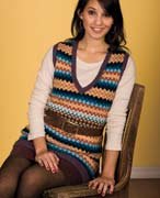 Corrie Fair Isle Vest Kit, Bold