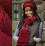 Learn To Knit Scarf and Hat Kit Red