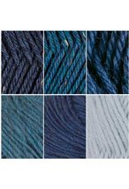  Worsted Weight Wool Sampler, Blues
