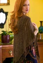 City Tweed Dropped-Stitch Shawl
