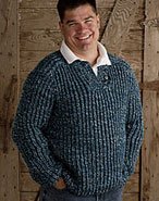 Men's Shamrock Henley Pullover Pattern