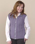 Slipped Cable Vest Pattern