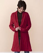 Mossy Diamonds Coat Pattern