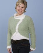 Cropped Curved Cardigan Pattern