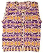 Lilac Flowers Child's Vest Pattern