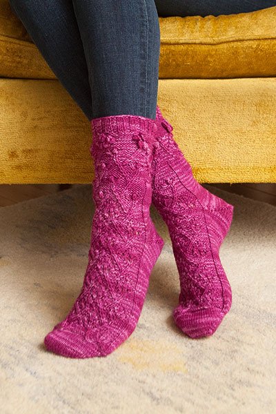 Rose of Sharon Sock Pattern