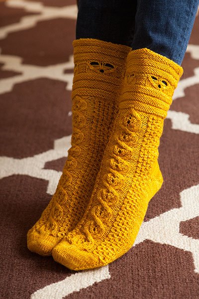 Busy Bees August Sock Pattern