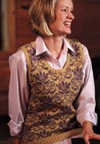 Ladies Jacquard Sweater Vest