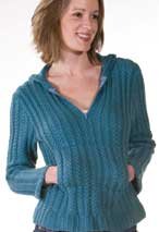 Half-zip Cable Hoodie Pattern