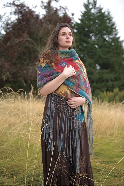 Nonna's Garden Shawl
