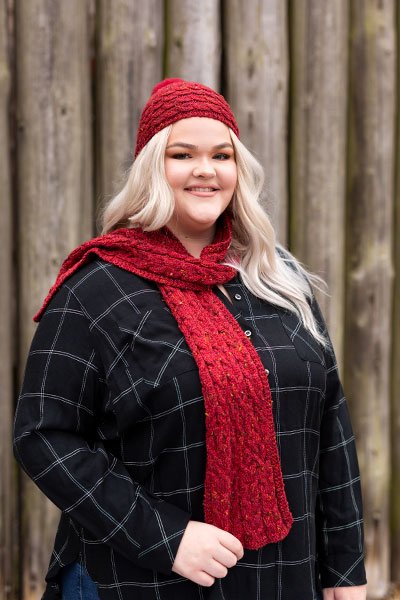 Brigit Hat & Scarf - Learn to Knit Pattern