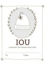 IOU Labels - Printable Download