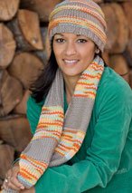 Learn to Knit Hat & Scarf Pattern