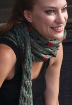 Button Coil Scarf Pattern