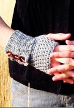 Ruffled Button Tab Gloves Pattern