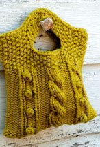 Cabled Bobble Clutch Pattern