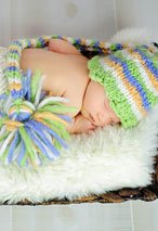 Chunky Striped Stocking Cap Pattern
