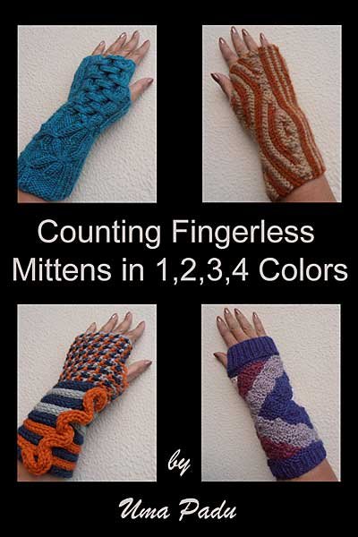 Counting Fingerless Mittens in 1, 2, 3, 4 Colors eBook