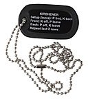 Kitchner Dogtag - Black