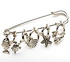 By the Sea Shawl Pin