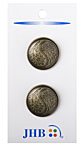 Alpine Blooms Button - Antique Bronze