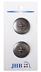 Button Up Button - Pewter/Antique Bronze