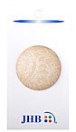 Etched Foliage Button - Light Taupe