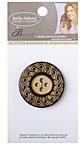 Kathy Ireland Fiesta Button - Black/Gold