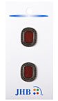 Rimmer Button - Dark Red/Silver